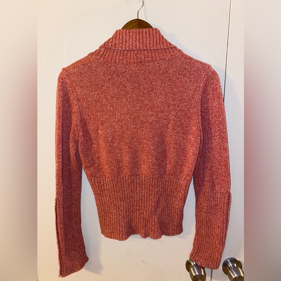 Anthropologie HWR Faux-Wrap Button Cuff Sweater - size medium - Picture 3 of 4